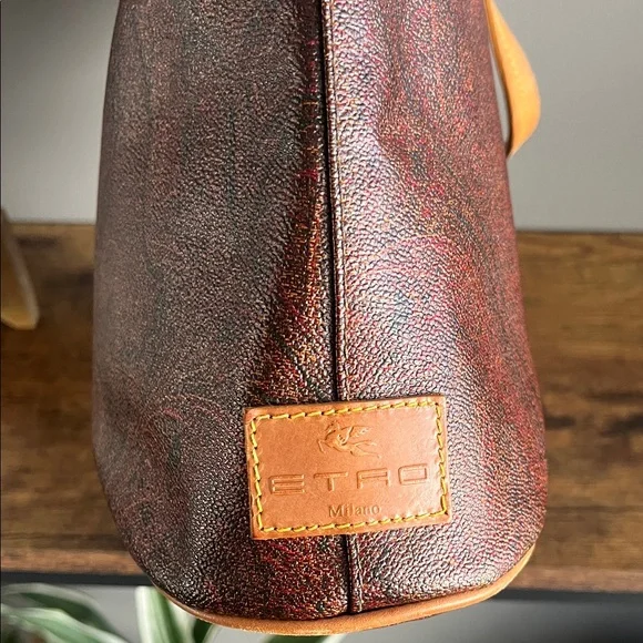 ETRO Brown Paisley Shoulder Bag - Picture 5 of 14